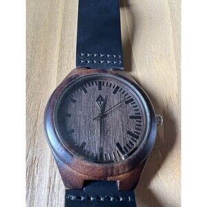 Woodgrain Men’s Quartz Watch New Battery